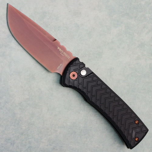 Chaves Pro-Tech S/E Redencion 229 Black Tread Textured Handles Copper Rose PVD Blade BSA26.REDENCION.1