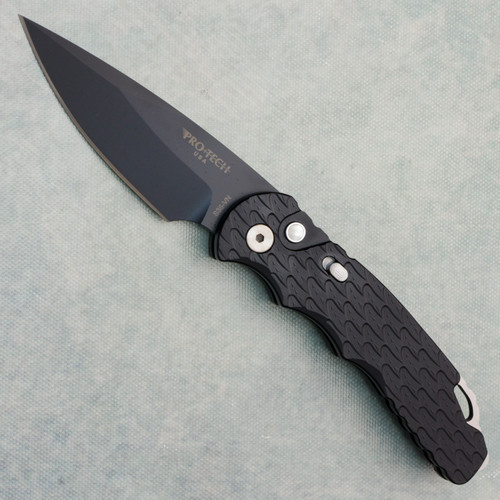 Pro-Tech TR-5 Auto Feather Textured Black Handle DLC S35VN Blade BSA26.TR5.1
