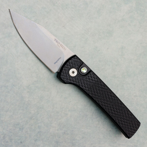 Pro-Tech Chaves Scapegoat Compact Black Carbide Textured Handles Stonewash MagnaMax Blade BSA26.SCAPEGOAT.1