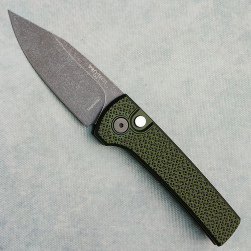 Pro-Tech Chaves Scapegoat Compact Green Carbide Textured Handles Acid Wash MagnaMax Blade BSA26.SCAPEGOAT.2