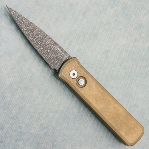 Pro-Tech Godson AlBronze Handle Vegas Forge Vines & Roses Blade Pearl Button 2026GODSONCUSTOM007