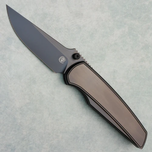 Chaves Knives Jake McCoy Disciple Street Integral Black Satin PVD Titanium Handles w/ Black Satin PVD Titanium Inlay Black Satin PVD Blade
