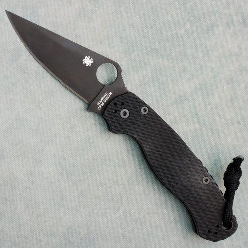 Spyderco Paramilitary 2 Compression Lock Black G-10 Handle Black S45VN Blade C81GPBK2 (Pre-owned)