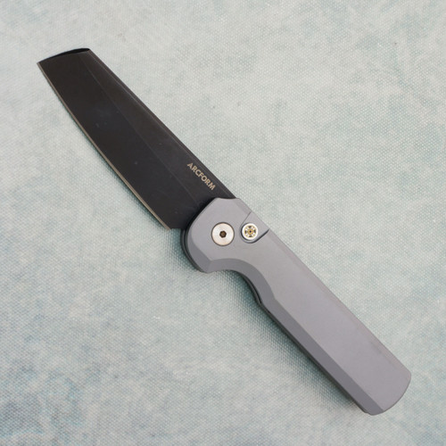 Arcform Slimfoot Auto Solid Gray Handle Black Blade (Consignment)
