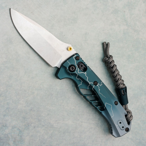Benchmade Water Mini Adira Axis Lock Abel Dark Waters Aluminum Handles Satin MagnaCut Blade Limited Edition 18065-ABEL1