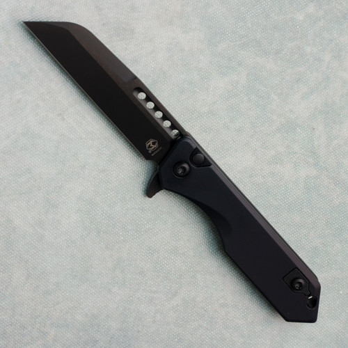 Heretic Knives Jinn Manual Button Lock Black Handle DLC Magnacut Blade H213-6A-T