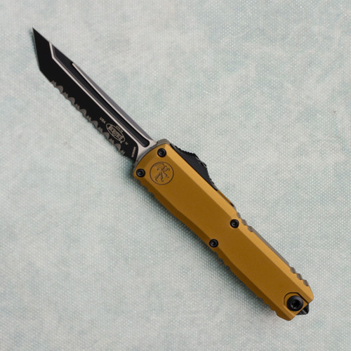 Microtech UTX-70 Gen IV T/E Tan Full Serrated 11494-3TA
