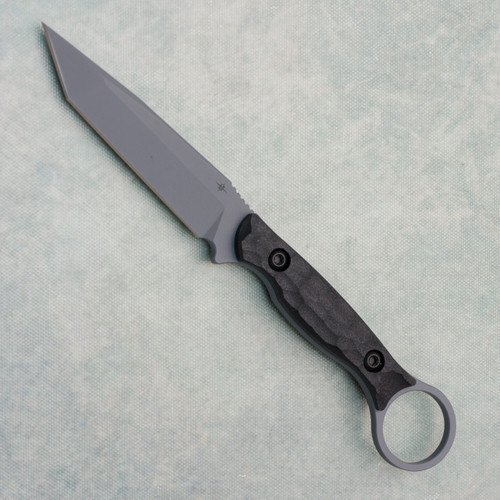 Toor Knives Serpent T Fixed Blade Black G10 Handle Phantom Grey Blade