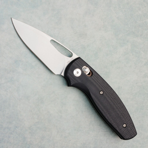 Three Rivers Manufacturing TRM Bulldog Rev. B River-LOK 3D Lizard Skin Jet Black G10 Handles Stonewashed MagnaCut Blade