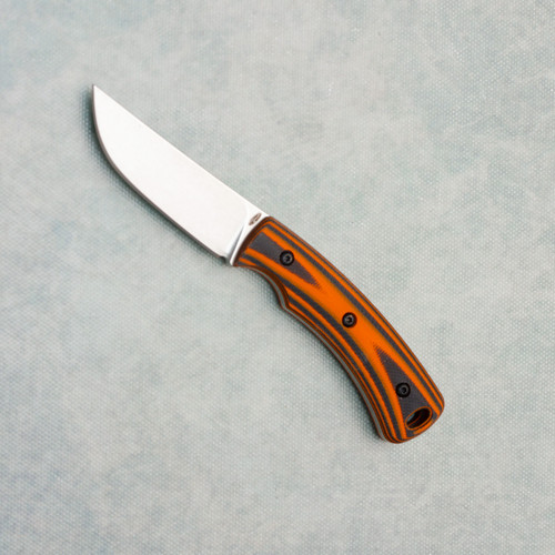 Three Rivers Manufacturing TRM Tagalong Fixed Blade Firetail G-10 Handles Stonewashed Blade