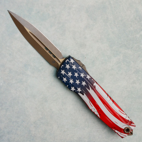 Microtech Luminary ZBP 250th Anniversary 4th of July Bronzed Apocalyptic Standard Signature Series 1270-13APS-4J250