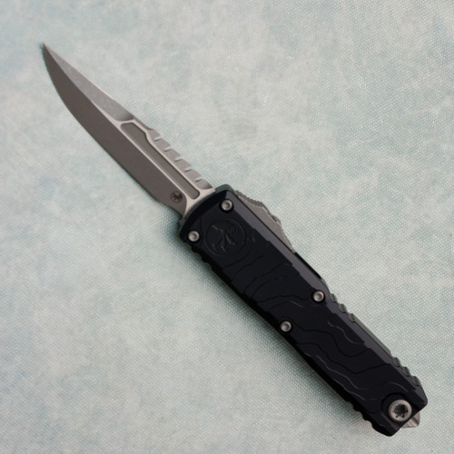 Microtech UTX-85 Gen IV Interceptor Topographic Deep Engraved Apocalyptic Standard Signature Series 12354TP-10APS