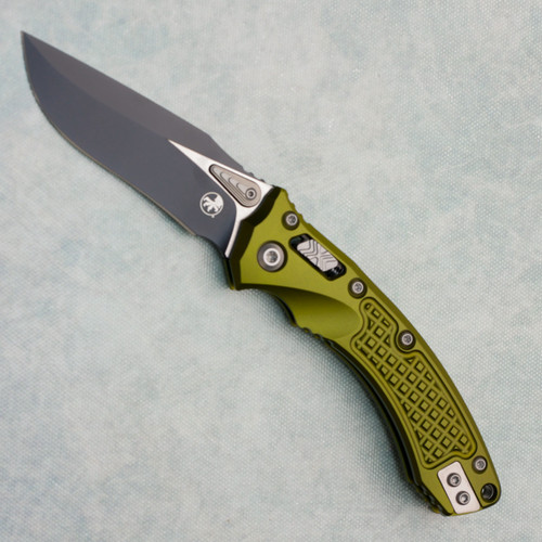 Microtech Amphibian Mini RAM-LOK S/E Frag OD Green Aluminum Standard 137MRL-1FROD