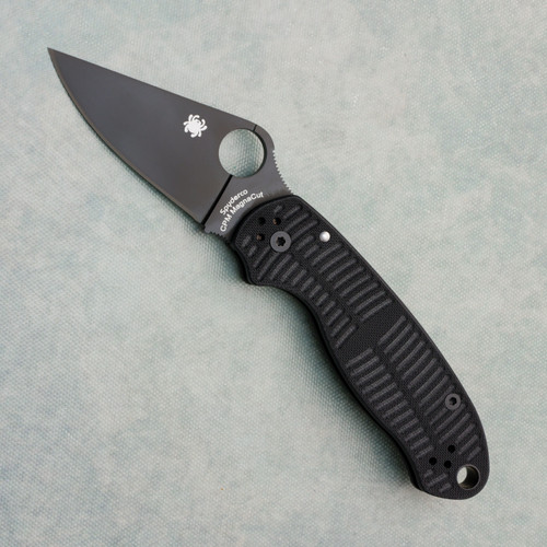 Spyderco Para 3 Salt Compression Lock Black G-10 Handle DLC MagnaCut Blade C223GMCBKP (Pre-owned)