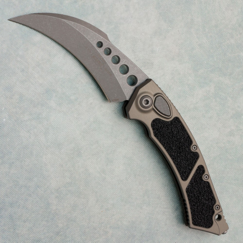 Microtech Hawk Auto Natural Clear Apocalyptic Standard 166-10APNC