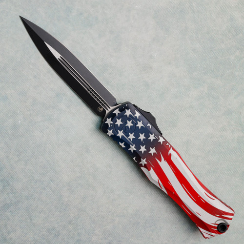 Microtech Hera II D/E 250th Anniversary 4th of July Standard Signature Series 1702-1S-4J250