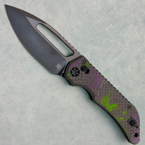 Heretic Knives Koschei Crossbar Lock Weave World Breaker Camo Carbon Handles DLC MagnaCut Blade American Edge Exclusive H061-6A-WBCF