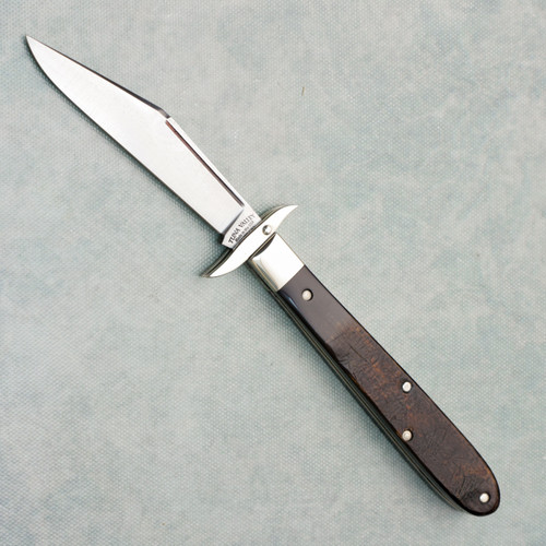Tuna Valley Cutlery Co Mountain Cougar Exterior Buffalo Horn Satin Clip Point 154CM Blade