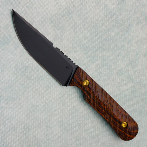 Toor Knives Administrator Fixed Blade Ironwood Handle Black Blade (Pre-owned)