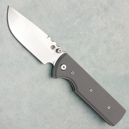 Chaves Knives Blue Label N.T.A.K. Liner Lock SE Drop Point Grey G-10 Handle Satin Blade