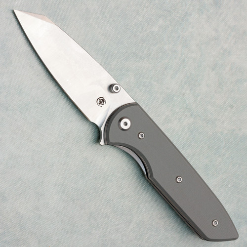 Chaves Knives Brad Blount Arrestor 229 Blue Label Grey G-10 Handles Satin Blade