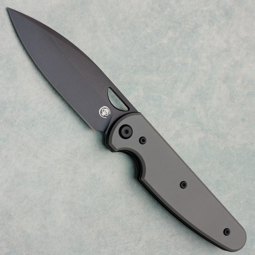 Chaves Knives Brad Blount Phase 229 Blue Label Grey G-10 Handle Black PVD Blade