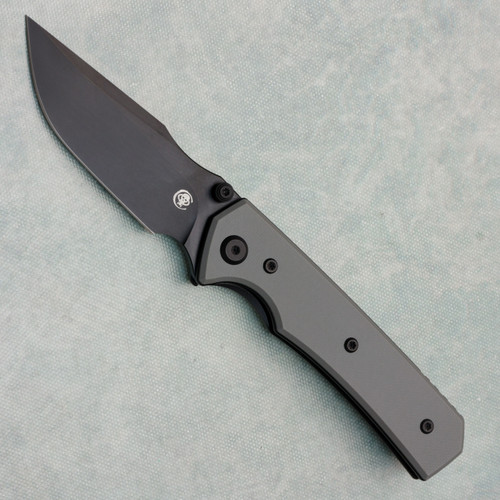 Chaves Knives Sam Tran Arison Street Blue Label Grey G-10 Handles Black PVD Blade