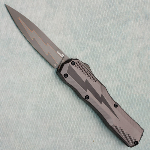 Kershaw Livewire Automatic Grey Aluminum Handle w/ Bolt Composite CruWear Blade 9000MD
