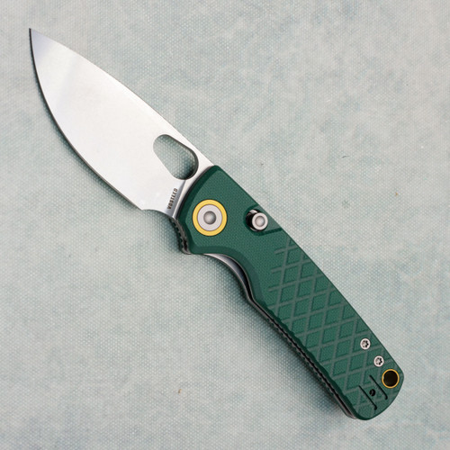 Vosteed Porcupine Top Liner Lock Textured Green G10 Handle Stonewash Blade A2624