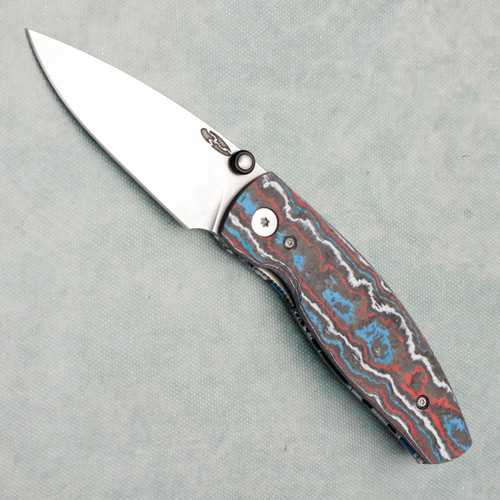 Three Rivers Manufacturing TRM Neutron 2 Liner Lock Star Spangled Fat Carbon 3D Handles Stonewashed MagnaCut Blade