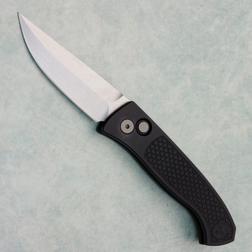 Pro-Tech Brend Classic Auto Diamond Textured Black Handle Stonewash MagnaCut Blade WB1105