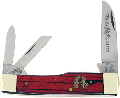 Fight'N Rooster Gunstock Whittler Sparkling Striped Celluloid