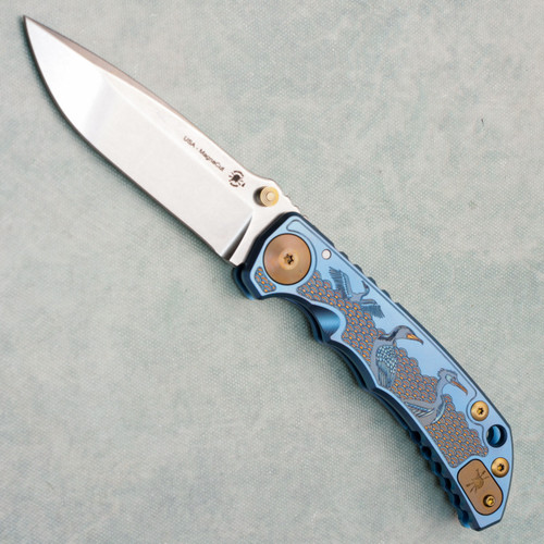 Spartan Blades Harsey Folder SHF 2026 Sea Raven Titanium Handle Stonewash MagnaCut Blade