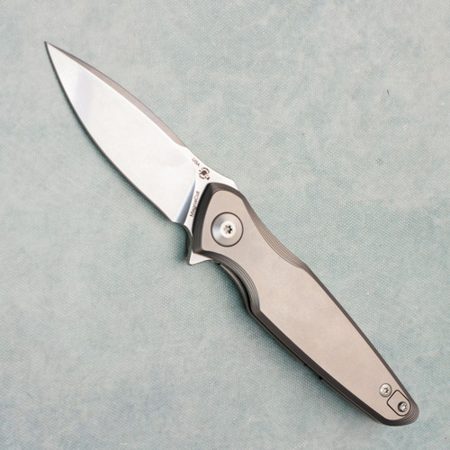 Spartan Blades Pandia Flipper Titanium Handle Stonewash Blade SF16SW