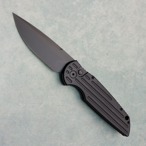 Pro-Tech TR-3 SWAT Operator Edition Black Tactical Grooved Handle DLC Blade Tritium Button Sterile (Pre-owned)