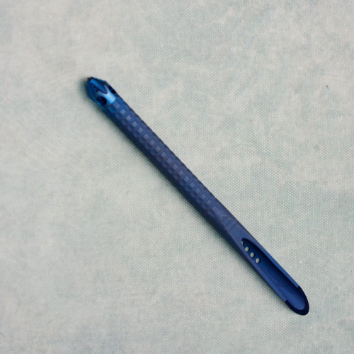 Microtech Marfione Select TAC-P Mini Kubaton Self Defense Tool Antique Blue 112M-MS1