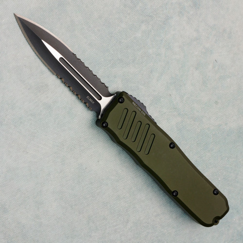 Guardian Tactical RECON-035 D/E OD Green Handle Black Two Tone Serrated Blade 98232 (Pre-owned)