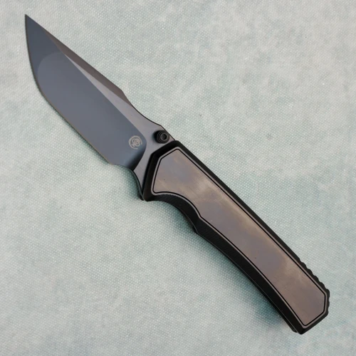 Chaves Knives Sam Tran Arison Street Integral Black Satin PVD Titanium Handles w/ Black Satin PVD Titanium Inlay Black Satin PVD Blade