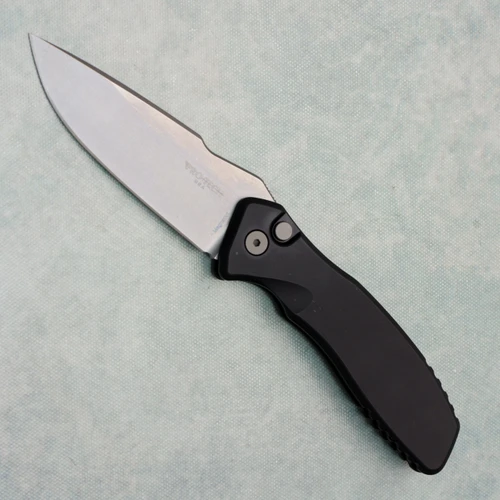 Pro-Tech Spartan Blades Pallas Auto Black Handle Stonewash MagnaCutBlade SB1101
