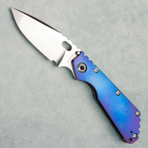 Strider Knives SMF CC Blue Titanium Handle Stonewash MagnaCut Blade