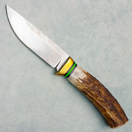 Szugyi Knives Fixed Blade Stag Handle Stonewash 3V Blade