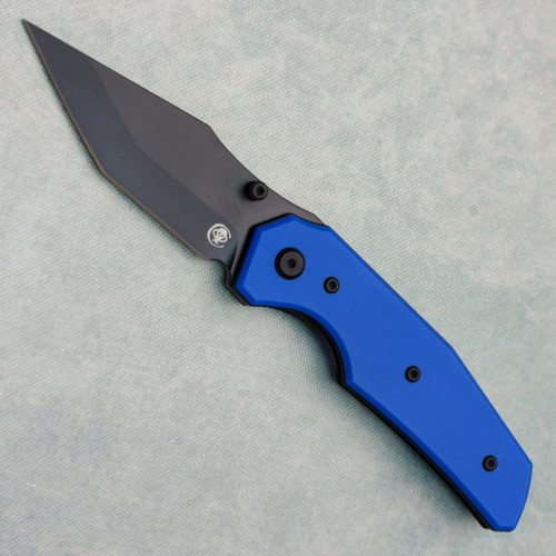 Chaves Knives Jake McCoy Omega Street Blue Label Blue G10 Handles Black PVD Elmax Blade