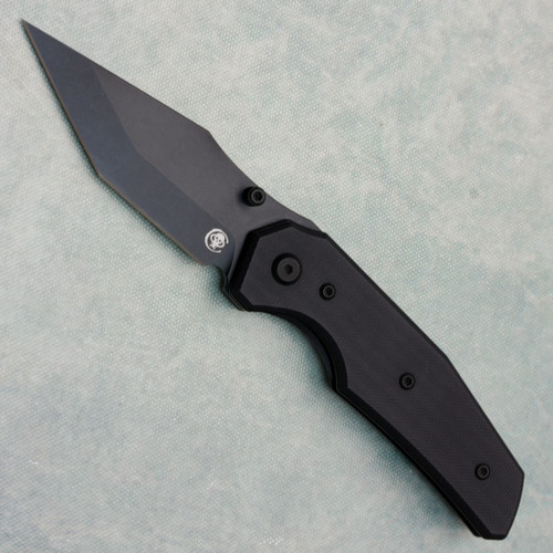 Chaves Knives Jake McCoy Omega Street Blue Label Black G10 Handles Black PVD Elmax Blade