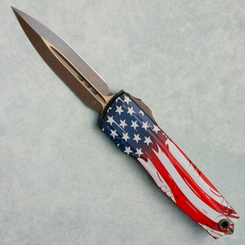 Microtech Luminary ZBP 250th Anniversary 4th of July Bronzed Apocalyptic Standard Signature Series 1270-13APS-4J250X