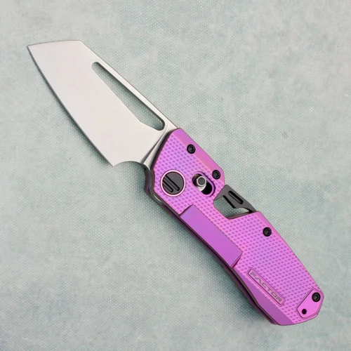Winterblade Factor B4 M-Lock Purple Textured Titanium Handle w/ Black/MokuTi Accents Stonewash MagnaCut Blade (Consignment)
