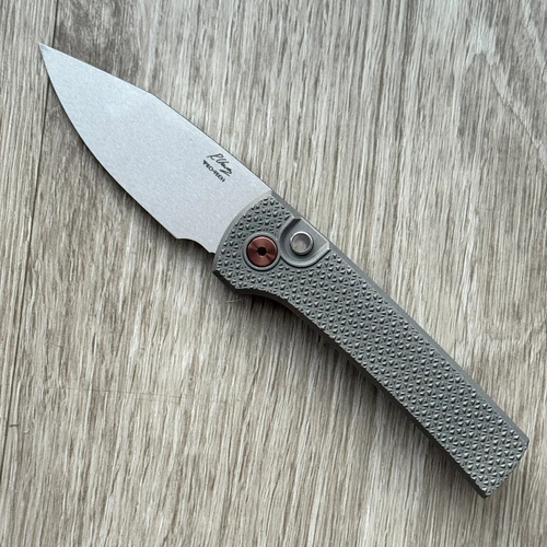 Pro-Tech Chaves Scapegoat Compact 17-4 Carbide Textured Steel Handles Ramon Chaves Hand Ground MagnaMax Blade