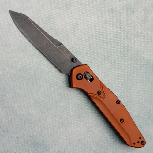 Benchmade Osborne Axis Lock Burnt Copper Aluminum Handles Battleworn MagnaCut Blade 940BK-03 (Pre-owned)