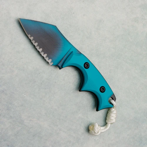 Bastinelli Creations BB Drago S/E Fixed Blade Tiffany Blue Cerakote G10 Handle Cerakote/PVD Serrated Blade Limited Edition