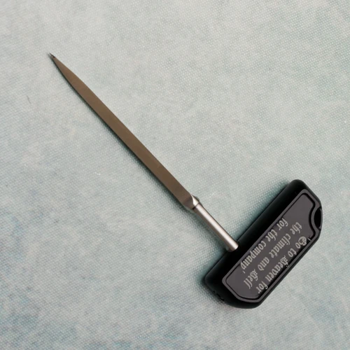 Bastinelli Creations Ventilation Black Engraved Handle Satin Spike