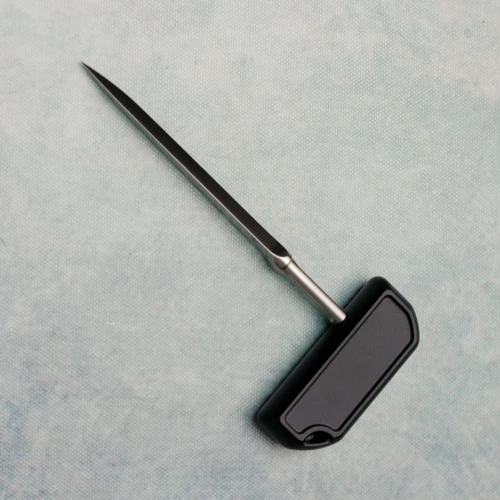 Bastinelli Creations Ventilation Smooth Black Handle Satin Spike